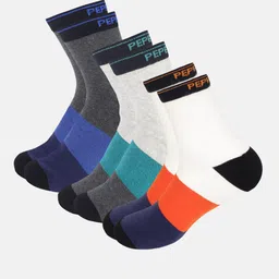 Pepe Jeans Men Pack Of 3 Colourblocked Ankle-Length Socks-17