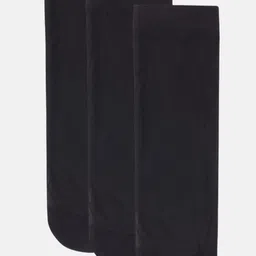 N2S NEXT2SKIN Women Pack Of 3 Black Solid Sheer Ankle-Length Socks-38