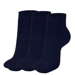 N2S NEXT2SKIN Women Pack of 3 Navy Blue Ankle Length Socks-image-41