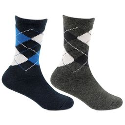 Bonjour Kids Pack of 2 Assorted Woolen Calf Length Socks-11