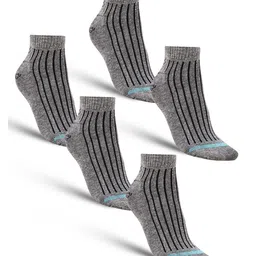 Dollar Socks Men Pack Of 5 Striped  Pure Cotton Ankle Length Socks-image-64