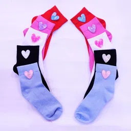TIPY TIPY TAP Girls Pack Of 5 Patterned Cotton Ankle-Length Socks-40