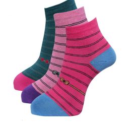 Dollar Socks Women Pack Of 3 Assorted Cotton Ankle-Length Socks-image-36