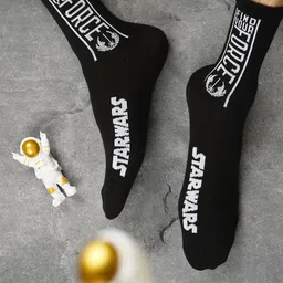 Balenzia Men Pack Of 3 Assorted Star Wars Above Ankle Length Socks-46
