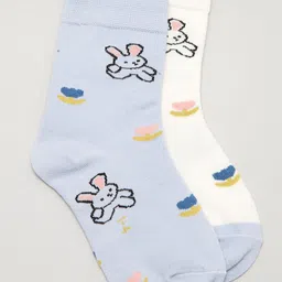 J Style Kids Pack of 2 Patterned Above Ankle Length Socks-image-99