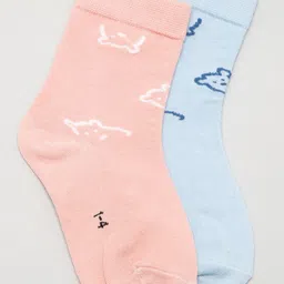 J Style Kids Pack of 2 Patterned Above Ankle Length Socks-image-3