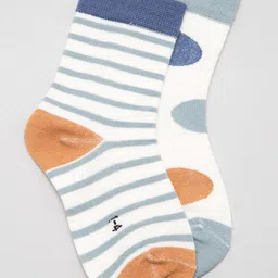 J Style Kids Pack of 2 Patterned Above Ankle Length Socks-38