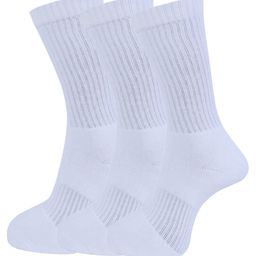 Dollar Socks Men Pack Of 3 White Solid Above Assorted Full Length  Socks-image-52