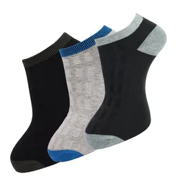Dollar Socks Men Pack Of 3 Assorted Ankle-Length Pure Cotton Socks-image-15