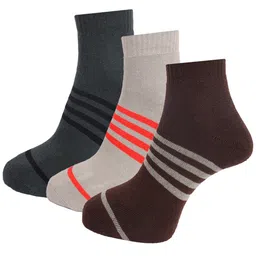 Dollar Socks Men Pack Of 3 Assorted Cotton Above Ankle-Length Socks-17