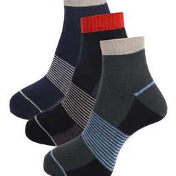 Dollar Socks Men Pack Of 3 Assorted Cotton Above Ankle Length Socks-27
