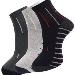 Dollar Socks Men Pack of 3 Assorted Ankle-Length Cotton Socks-28