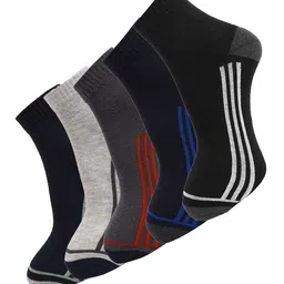 Dollar Socks Men Pack of 5 Assorted Ankle Length Socks-8