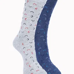 Force NXT Men Pack Of 2  Printed Cotton Calf -Length Socks-image-43