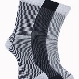 Force NXT Men Pack Of 3 Striped Cotton Crew-Length Socks-image-66