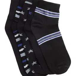 Texlon Men Pack Of 5 Assorted Above Ankle-Length Socks-9