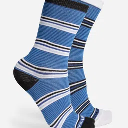 JUMP USA Men Pack Of 3 Assorted Striped Calf-Length Bamboo Socks-18