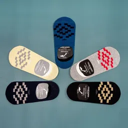 Cotstyle Men Pack Of 5 Patterned No-Show Socks-53