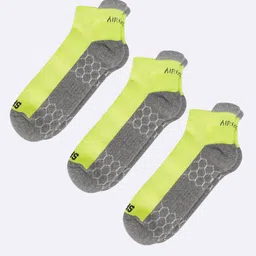 AIR GARB Unisex Pack Of 3 Patterned Ankle-Length Sports Socks-18