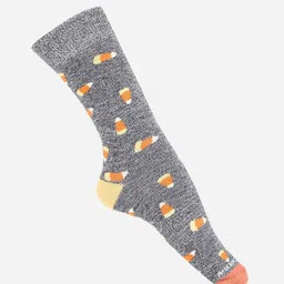 AMERICAN EAGLE OUTFITTERS Men Halloween Candy Corn Patterned Calf-Length Socks-34