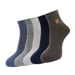 Dollar Socks Men Pack Of 3 Solid Assorted Socks-picture-17