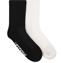 Heelium Unisex Black & White Pack Of 2 Bamboo Diabetic Socks-picture-16