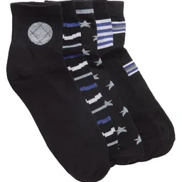 Texlon Men Pack Of 5 Assorted Above Ankle-Length Socks image 4