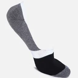 BAESD Pack Of 4 Colorblocked Patterned Shoe Liners Socks image 4