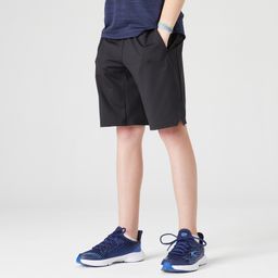 domyos Boys Breathable Cotton Shorts S500 - Black-picture-17