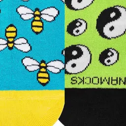 Dynamocks Unisex Pack Of 2 Patterned Ankle-Length Socks image 5