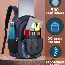 LOOKMUSTER Unisex Geometric Backpack image 4
