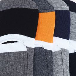 BAESD Pack Of 4 Colorblocked Patterned Shoe Liners Socks image 5