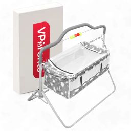 Bunnyi New Born Baby Crib Bassinet cot Swing Cradle Jhula Palna (Grey) Cot-18