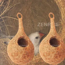zenrise Sparrow Coir bird nests of 2 Bird House image 5