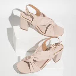 Inc 5 Open Toe Block Heels With Backstrap-1