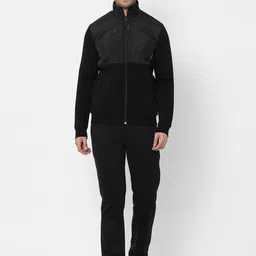 Sweet Dreams Men Black Solid Tracksuit-image-38