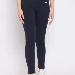 Clovia Women Snug Fit Active Tights With Reflective Logo Detail-image-57