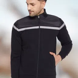 WILD WEST Striped Mock Collar Tracksuit-picture-12