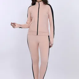 MAYSIXTY Mock Collar Sweatshirt With Trouser Night Suit-image-54