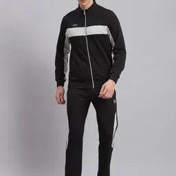 rock.it Colourblocked Mock Collar Sweatshirt With Mid-Rise Track Pants-picture-0