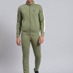 rock.it Colourblocked Mock Collar Sweatshirt With Mid-Rise Track Pants-picture-1