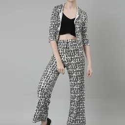 SHOWOFF Typography Printed Hooded Sweatshirt With Trousers-picture-17