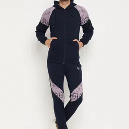 WILD WEST Printed Hooded Fleece Sweatshirt With Trackpant-image-117