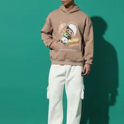 GRIFFEL Men Printed Oversized Tracksuits-picture-6