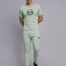 DANZA-SON Brand Logo Printed Sports Tracksuit-picture-17