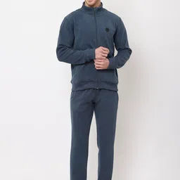 Sweet Dreams Men Navy Blue Solid Tracksuits-image-61