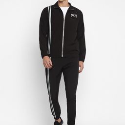 Yuuki Men Black Tracksuits-image-2