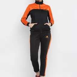 OFF LIMITS Women Black & Orange Colourblocked Tracksuits-picture-48