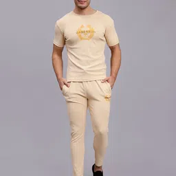 DANZA-SON Typography Printed Round Neck Tracksuits-picture-35
