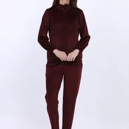 MAYSIXTY Mock Collar Corduroy Night Suit-image-22